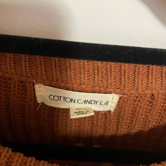 Burnt Orange Cropped Sweater - Picture 6 of 6